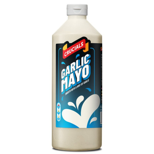 CRUCIALS GARLIC MAYONNAISE 1x6x500ML &Acirc;&pound;1.49