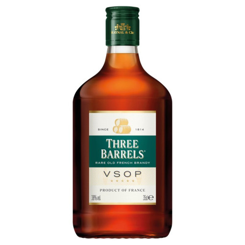 THREE BARRELS VSOP BRANDY BOTTLE 6x35CL PMP &Acirc;&pound;11.49