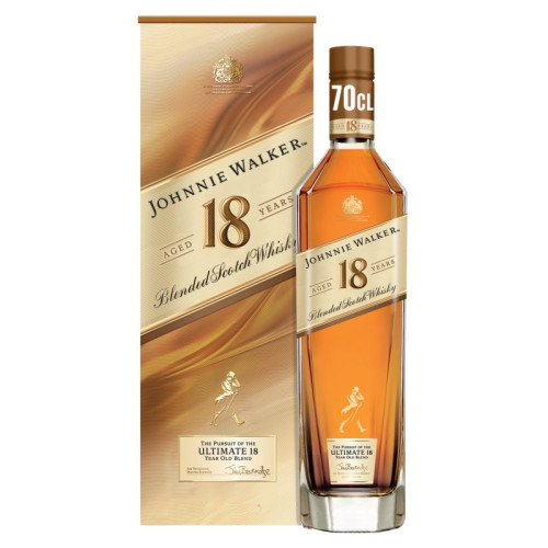 JOHNNIE WALKER ULTIATE 18 YEAR WHISKY BOTTLE 1x70CL