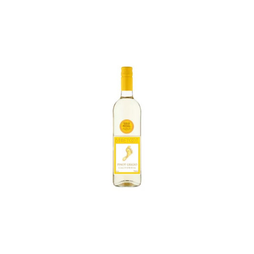 BAREFOOT PINOT GRIGIO WHITE WINE BOTTLE 1x12x18.7CL