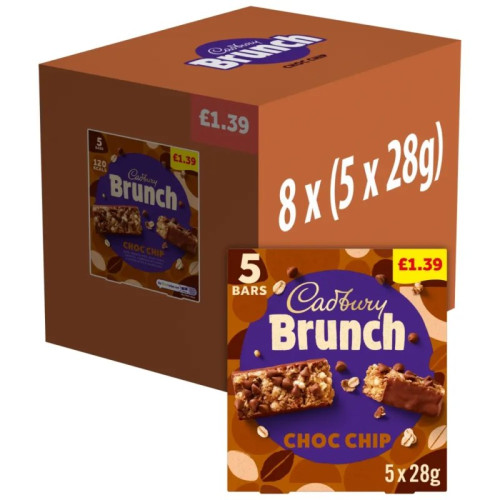 CADBURY BRUNCH CHIP CHOCOLATE 1x8x140G PMP &Acirc;&pound;1.39
