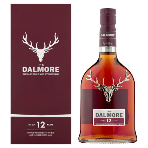 DALMORE MALT 12 YEAR WHISKY BOTTLE 1x70CL