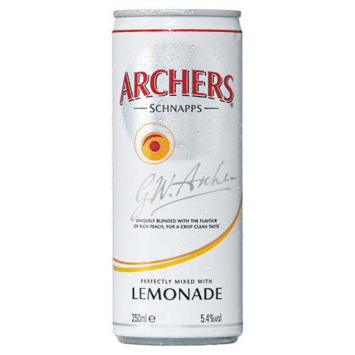 ARCHERS LEMONADE READY TO DRINK CAN 1x12x250ML