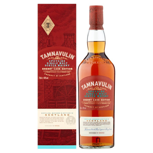 TAMNAVULIN SHERRY CASK WHISKY BOTTLE 1x70CL