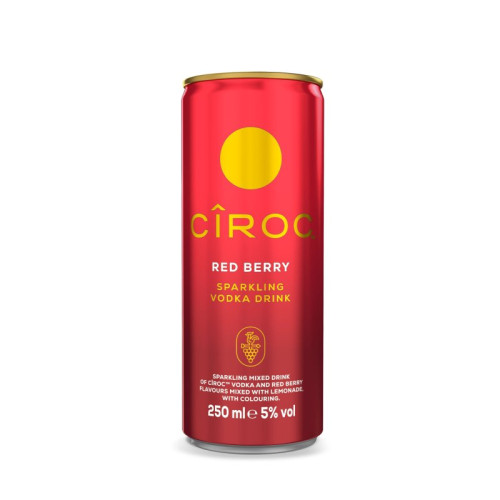 CIROC RED BERRY LEMON VODKA CAN 1x12x250ML