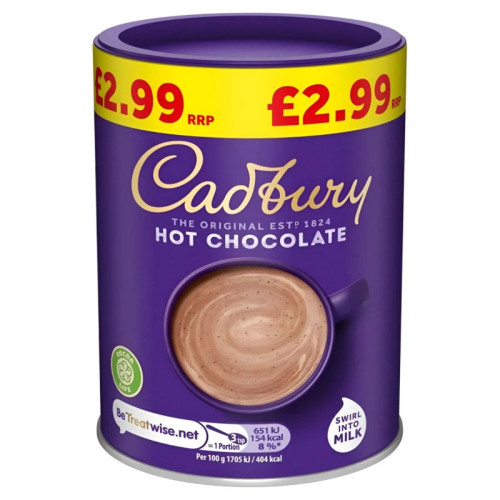 CADBURY DRINKING HOT CHOCOLATE 1x6x250G PMP &Acirc;&pound;2.99