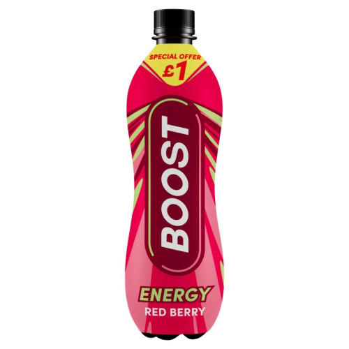 BOOST ENERGY RED BERRY CAN 1x12x500ML PMP &Acirc;&pound;1