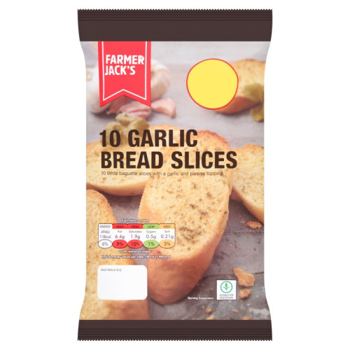 FARMER JACKS GARLIC SLICES 10 PACK 1x260G PMP &Acirc;&pound;1.49