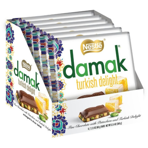 DAMAK TURKISH DELIGHT CHOCOLATE BAR 1x6x60G