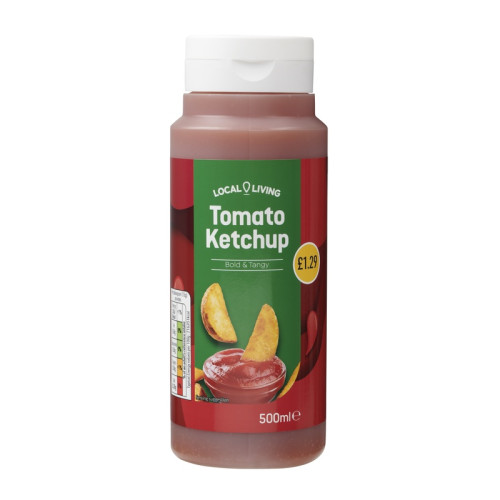 LOCAL LIVING TOMATO KETCHUP 1x6x450ML PMP &Acirc;&pound;1.29