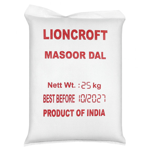 LIONCROFT RED LENTILS 1x25KG