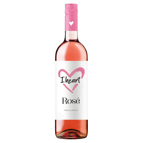 I HEART ROSE WINES BOTTLE 6x75CL