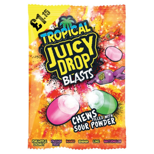 JUICY DROP BLASTZ TROPICAL 1x12x120G PMP &Acirc;&pound;1.15