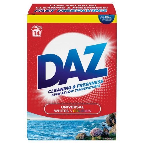 DAZ WASHING POWDER 14 WASHES 1x8x700G PMP &Acirc;&pound;3.89