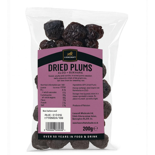 LIONCROFT DRIED PLUMS 1x200G