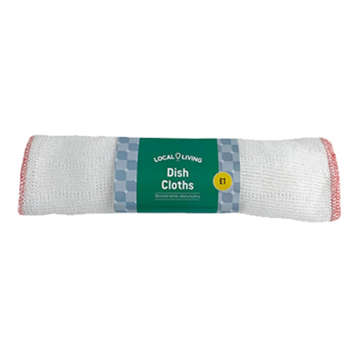 LOCAL LIVING DISH CLOTH 1x10x4PK PMP &Acirc;&pound;1