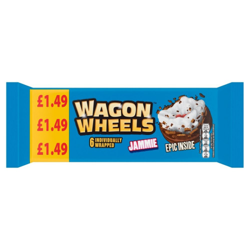 WAGON WHEELS JAM BISCUIT 1x16x220G PMP &Acirc;&pound;1.49