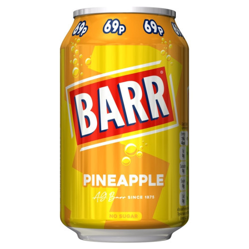 BARR PINEAPPLE CAN 1x24x330ML PMP &Acirc;&pound;0.69