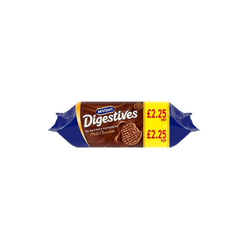 MCVITIES MILK CHOCOLATE DIGESTIVES BISCUIT 1x15x266G PMP &Acirc;&pound;2.25