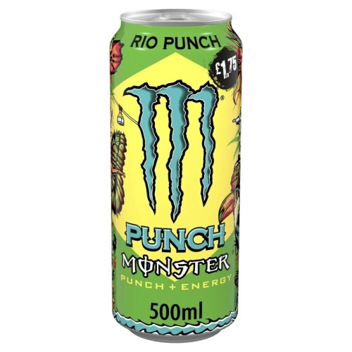MONSTER JUICED RIO PUNCH CAN 1x12x500ML PMP &Acirc;&pound;1.75