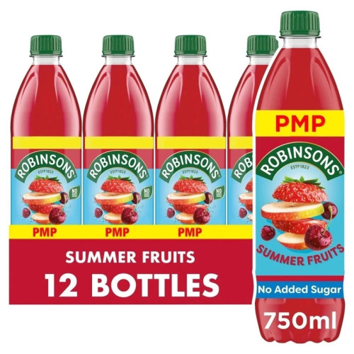ROBINSONS SQUASH SUMMER FRUITS BOTTLE 1x12x750ML PMP &Acirc;&pound;1.59