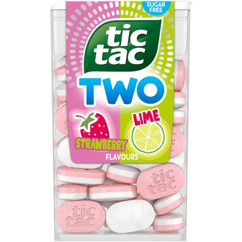 TIC-TAC SWEETS STRAWBERRY LIME TWO 1x16x38G