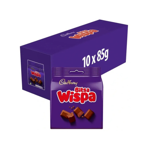 CADBURY BITSA WISPA CHOCOLATE BAG 1x10x85G PMP &Acirc;&pound;1.69