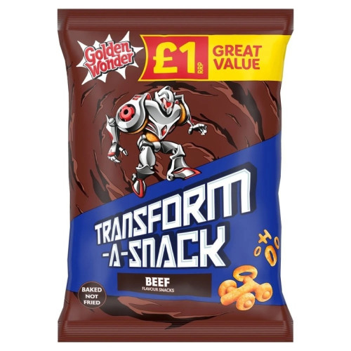 GOLDEN WONDER TRANSFORM-A-SNACK BEEF CRISPS 1x18x56G PMP &Acirc;&pound;1.00