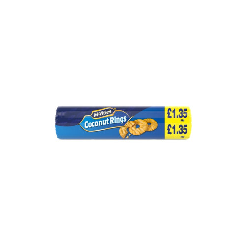 MCVITIES COCONUT RINGS 1x12x300G PMP &Acirc;&pound;1.35