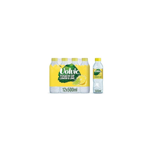 VOLVIC FLAVOURED WATER LEMON LIME BOTTLE 1x12x500ML PMP &Acirc;&pound;1