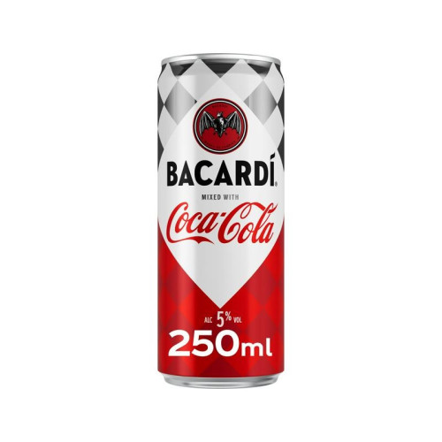 BACARDI COCA COLA READY TO DRINK CAN 1x12x250ML