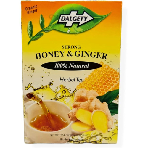 DALGETY HONEY & GINGER HERBAL TEA 1x6x40G PMP &Acirc;&pound;1.49