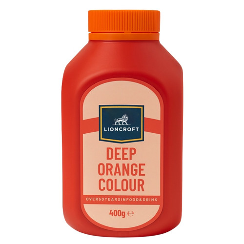 LIONCROFT DEEP ORANGE FOOD COLOUR POWDER 20x400G