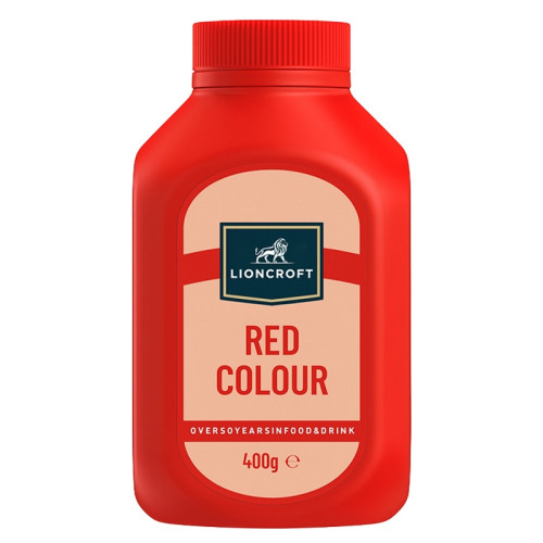 LIONCROFT BRIGHT RED FOOD COLOUR POWDER 1x400G