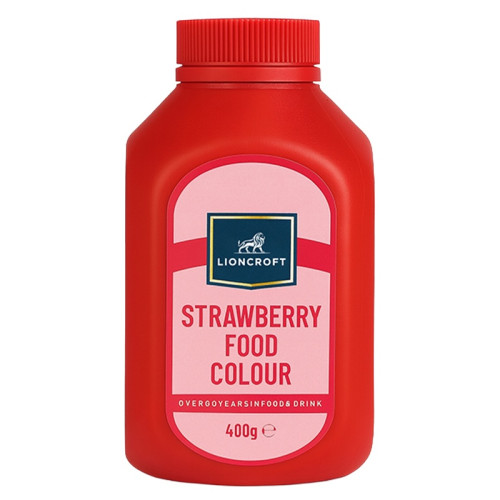LIONCROFT STRAWBERRY FOOD COLOUR POWDER 1x400G