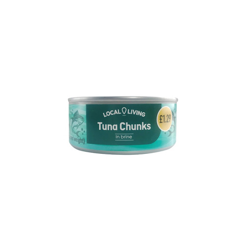 LOCAL LIVING TUNA CHUNKS IN BRINE 1x12x145G