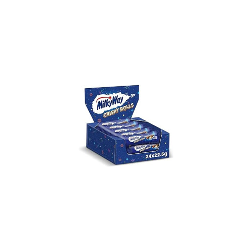 MILKY WAY CRISPY ROLLS MILK CHOCOLATE TWIN BARS 1x24x22.5G