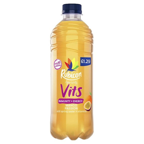 RUBICON VITS MANGO PASSION FRUIT BOTTLE 1x12x500ML PMP &Acirc;&pound;1.29