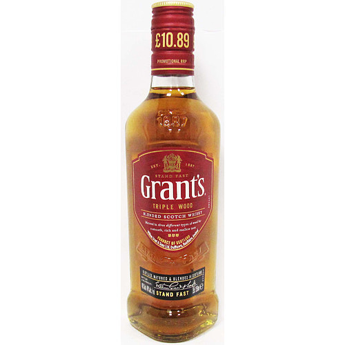 GRANTS WHISKY BOTTLE 1x35CL PMP &Acirc;&pound;10.89
