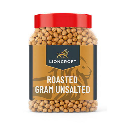 LIONCROFT ROASTED & UNSALTED CHANNA WITH SKIN JARS 1x300G