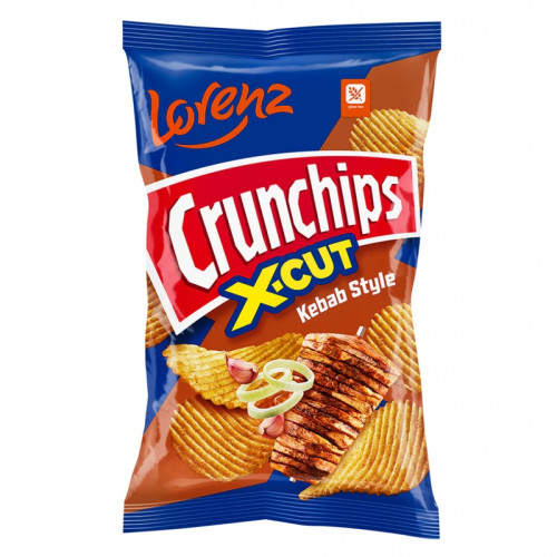 LORENZ CRUNCHIPS KEBAB X-CUT CRISPS 1x12x75G