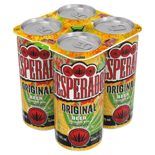 DESPERADOS BEER 4 PACK CAN 1x6x440ML