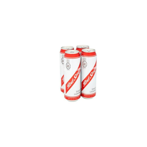 RED STRIPE LAGER 4 PACK CAN 1x6x568ML