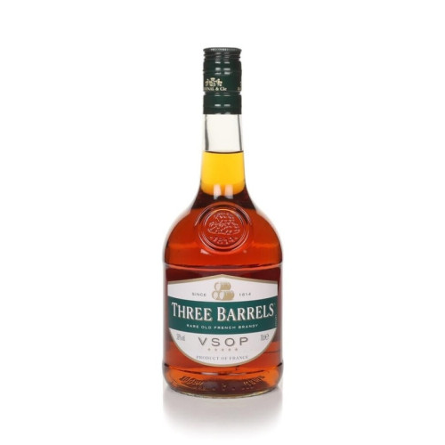 THREE BARRELS BRANDY BOTTLE 1x70CL PMP &Acirc;&pound;19.49