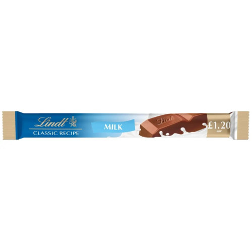 LINDT LINDOR CLASSIC MILK CHOCOLATE TREAT BAR 1x24x40G PMP &Acirc;&pound;1.2