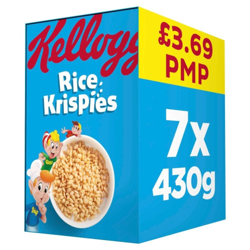 KELLOGGS RICE KRISPIES CEREAL 1x7x430G PMP &Acirc;&pound;3.69