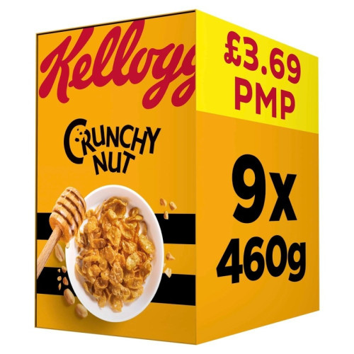 KELLOGGS CRUNCHY NUT CEREAL 1x9x460G PMP &Acirc;&pound;3.69