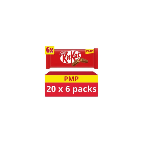 KITKAT 2 FINGER MILK CHOCOLATE BAR 1x20x6PK PMP &Acirc;&pound;1.69