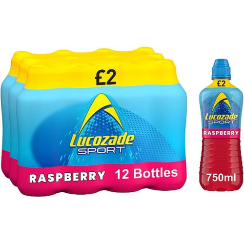 LUCOZADE SPORT RASPBERRY BOTTLE 1x12x750ML PMP &Acirc;&pound;2