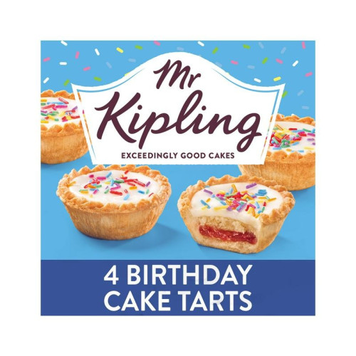 MR KIPLING BIRTHDAY CAKE TARTS 1x4PK